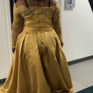 Gold formal dress